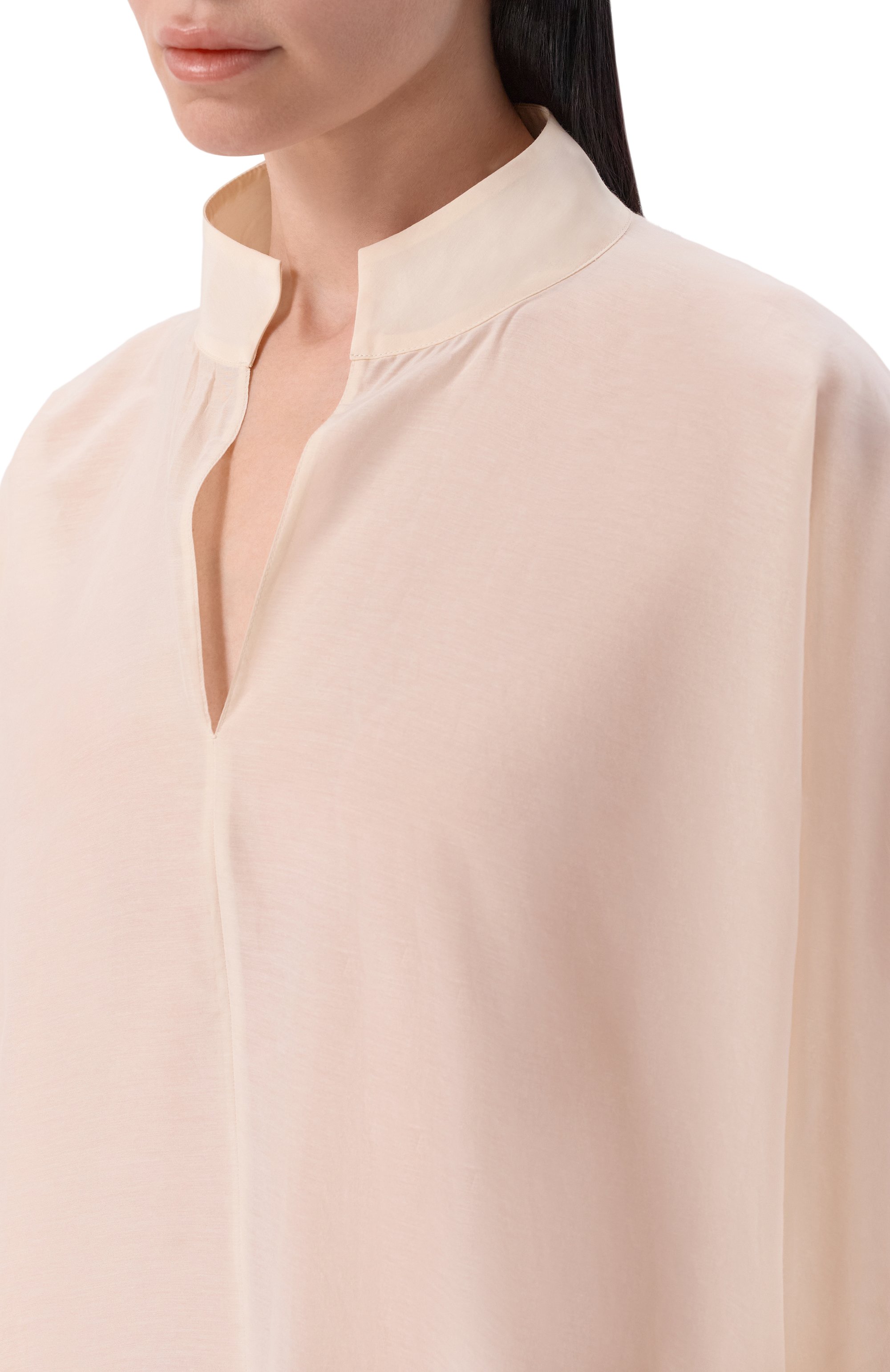 Блузка из хлопка и шелка 12 STOREEZ, арт. 137699, фото 5