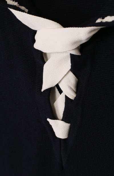 Хлопковое пончо с капюшоном CHLOÉ, арт. C16316/6A-12A, фото 3