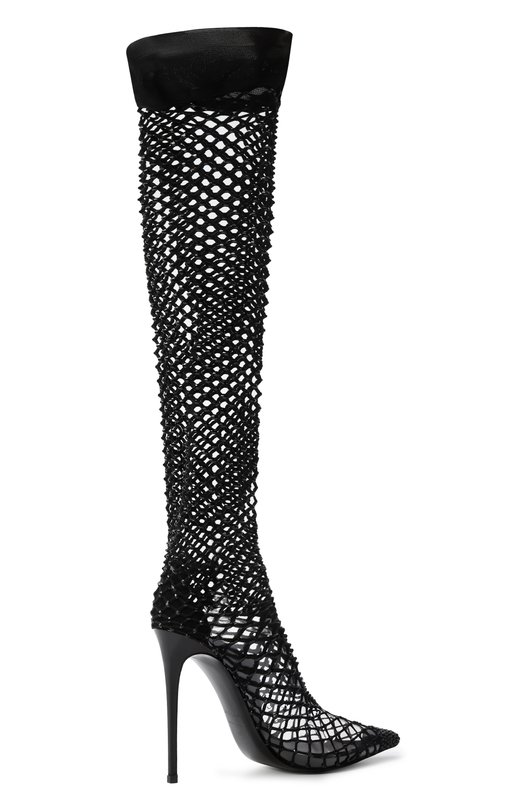 Текстильные ботфорты Gilda 120 Le Silla 2110R100R8PPCAY Чёрный  2110R100R8PPCAY Фото 5