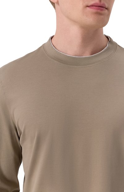 Хлопковый лонгслив BRUNELLO CUCINELLI, арт. M0B137433, фото 5