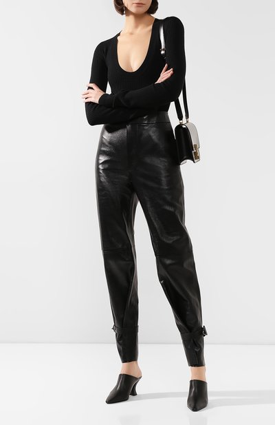 Кожаные брюки BOTTEGA VENETA, арт. 604518/VKLA0, фото 2