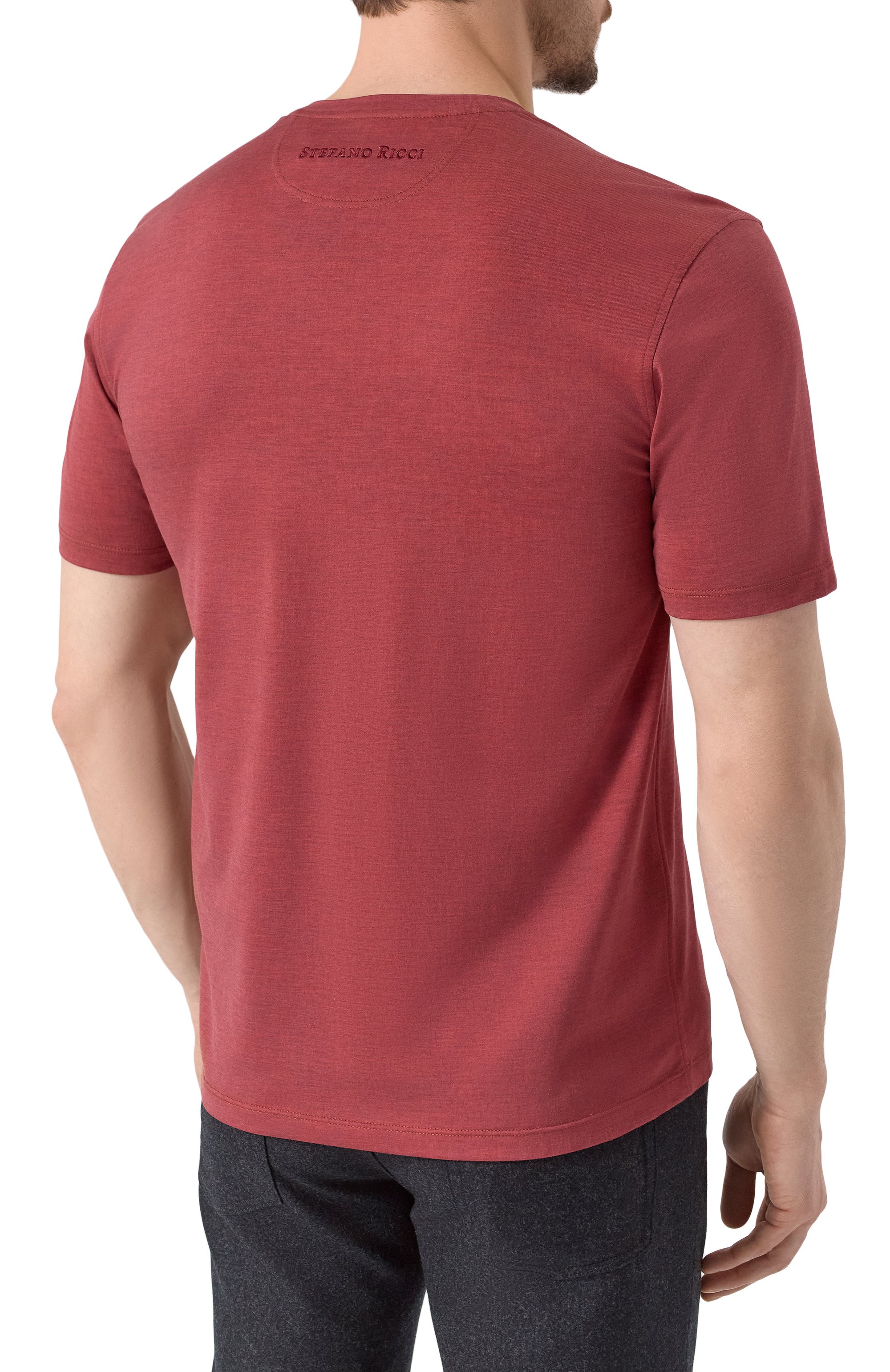 Футболка из шелка и хлопка STEFANO RICCI, арт. MNH5104350/JC2900, фото 4