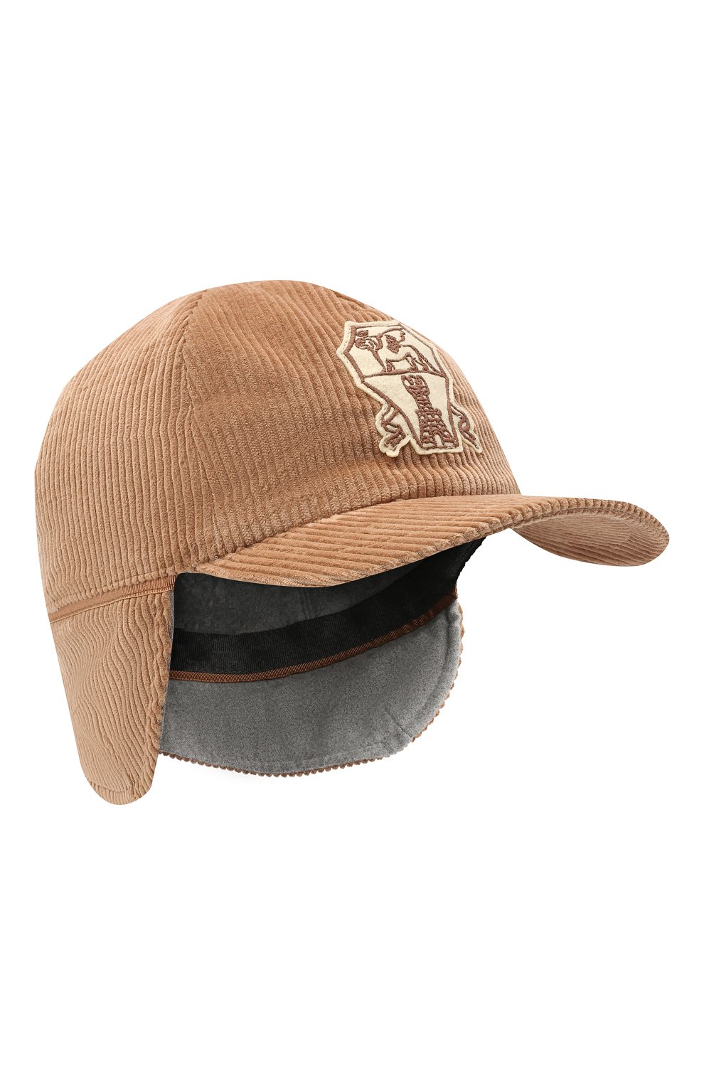 Вельветовая бейсболка BRUNELLO CUCINELLI бежевого цвета по цене 33100 руб., арт. BE233W307B, фото 1 Вельветовая бейсболка BRUNELLO CUCINELLI, арт. BE233W307B, фото 1