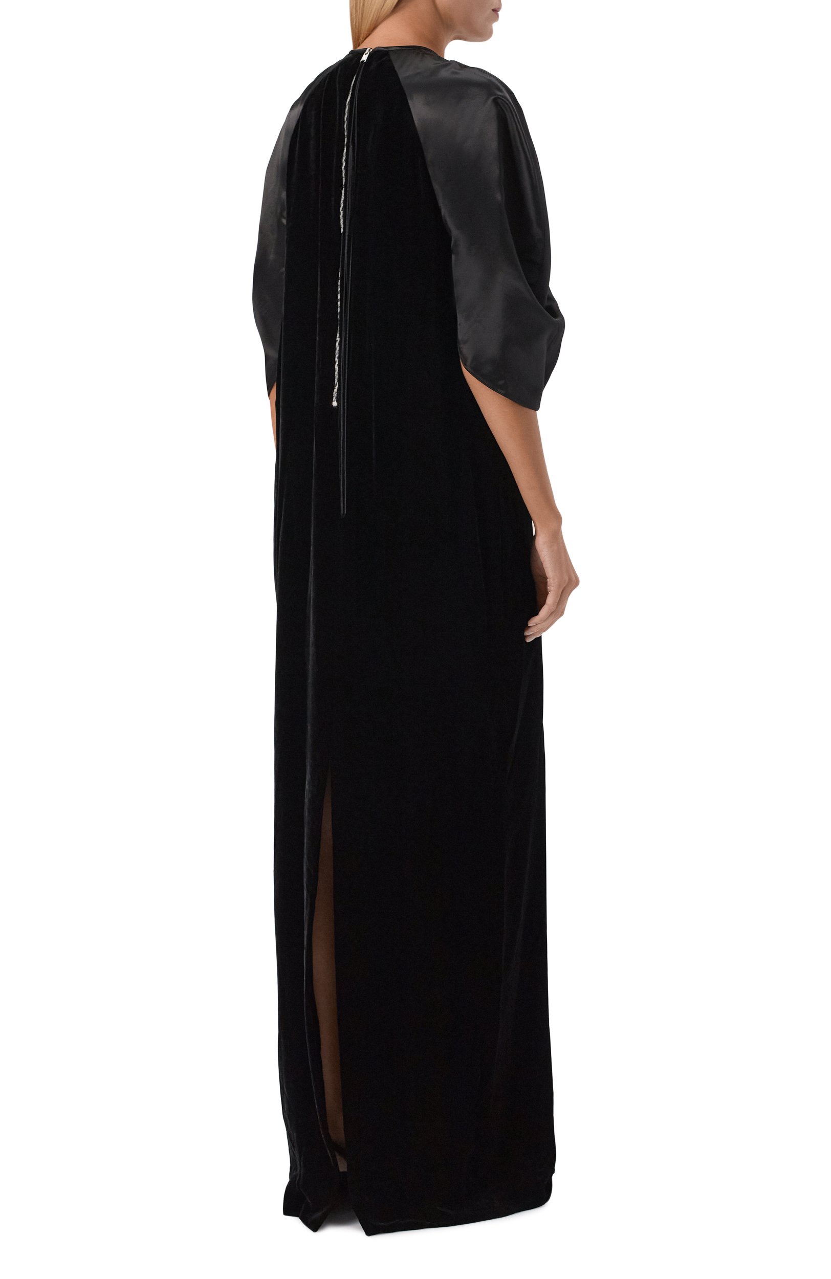 Бархатное платье LANVIN черного цвета по цене 530500 руб., арт. RW-DR9021-6391-A26, фото 3 Бархатное платье LANVIN, арт. RW-DR9021-6391-A26, фото 3