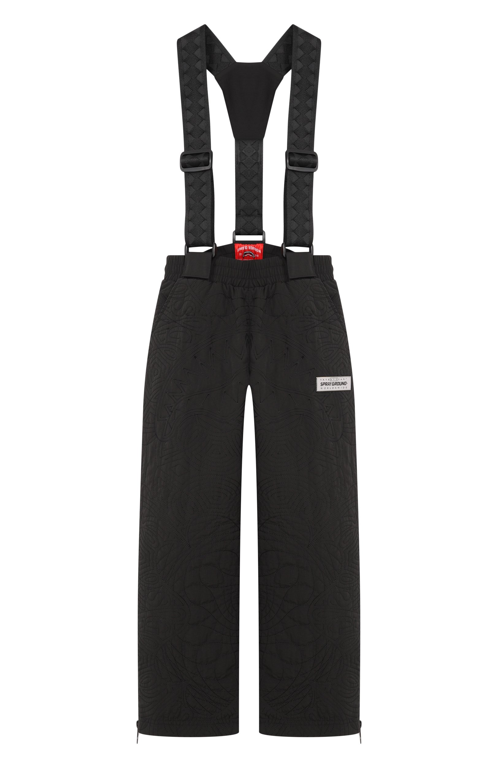 Утепленные брюки SPRAYGROUND, арт. SPY1571/BLACK PUFFER M0N0GRAM PADDED PANTS, фото 1