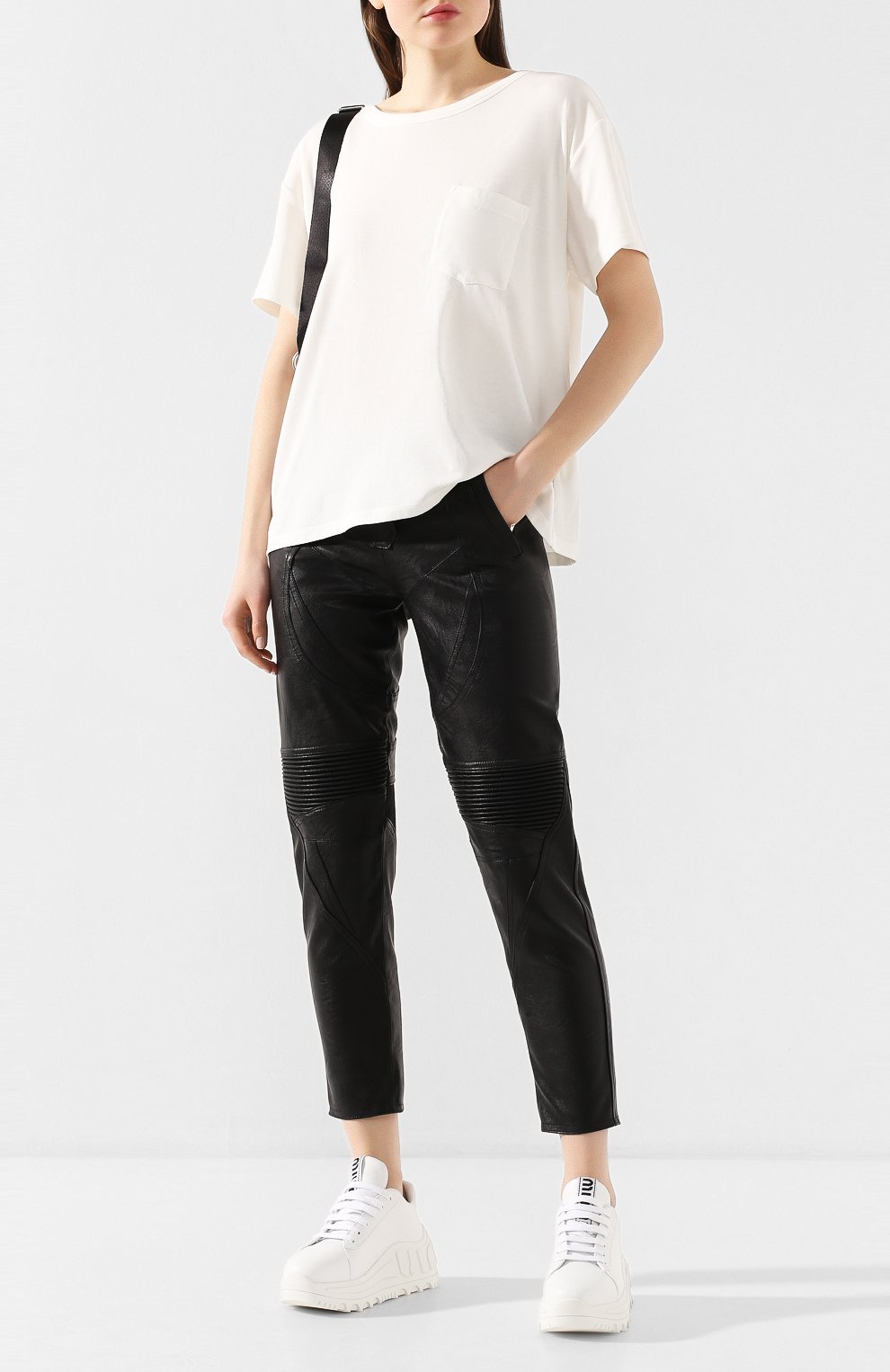 Хлопковая футболка ALEXANDERWANG.T белого цвета по цене 19750 руб., арт. 4CC1201075, фото 2 Хлопковая футболка ALEXANDERWANG.T, арт. 4CC1201075, фото 2