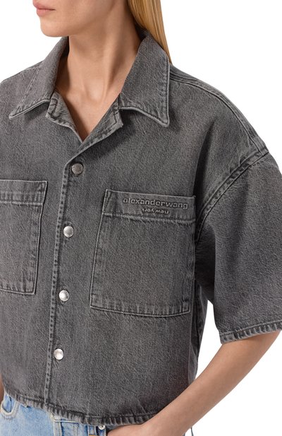 Джинсовая рубашка ALEXANDER WANG, арт. 4DC1261973, фото 5