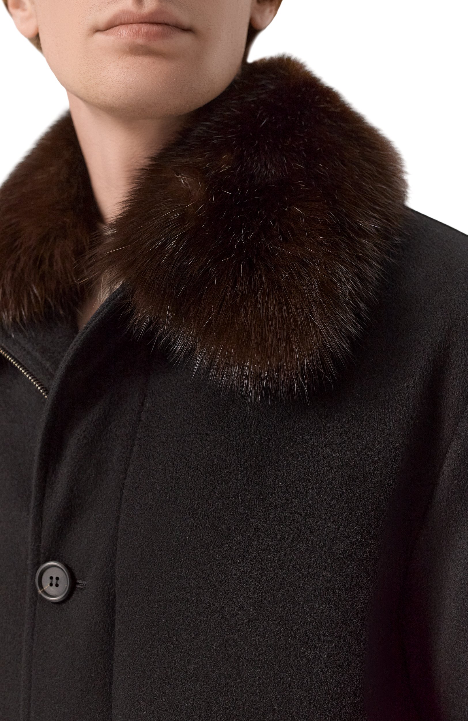 Кашемировое пальто с подкладкой из соболя MVST, арт. M26.1MM.CM01.3/F184 CASHMERE+SABLE, фото 5