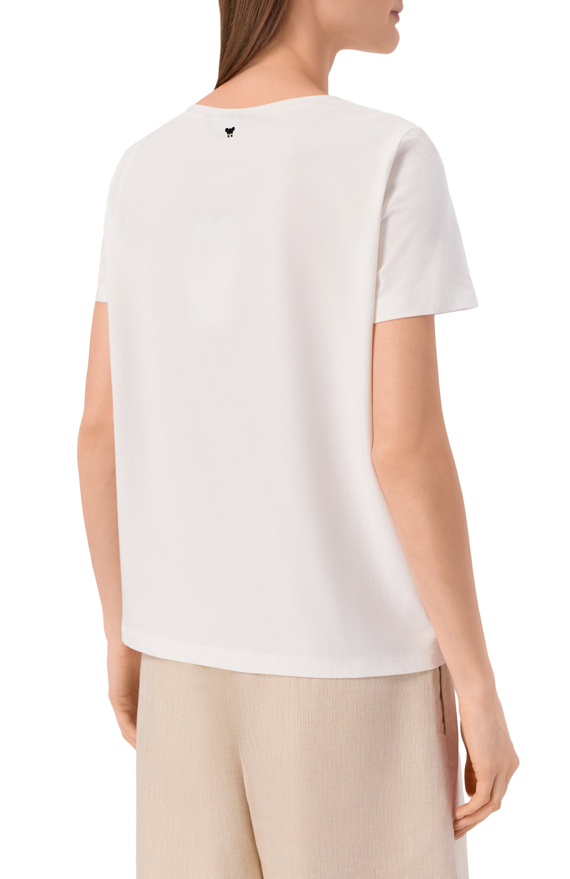 Хлопковая футболка WEEKEND MAX MARA, арт. WKDGENI0, фото 4