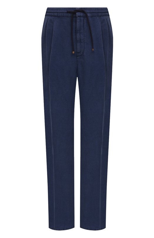 Льняные брюки Brunello Cucinelli M243DB2290 Синий M243DB2290