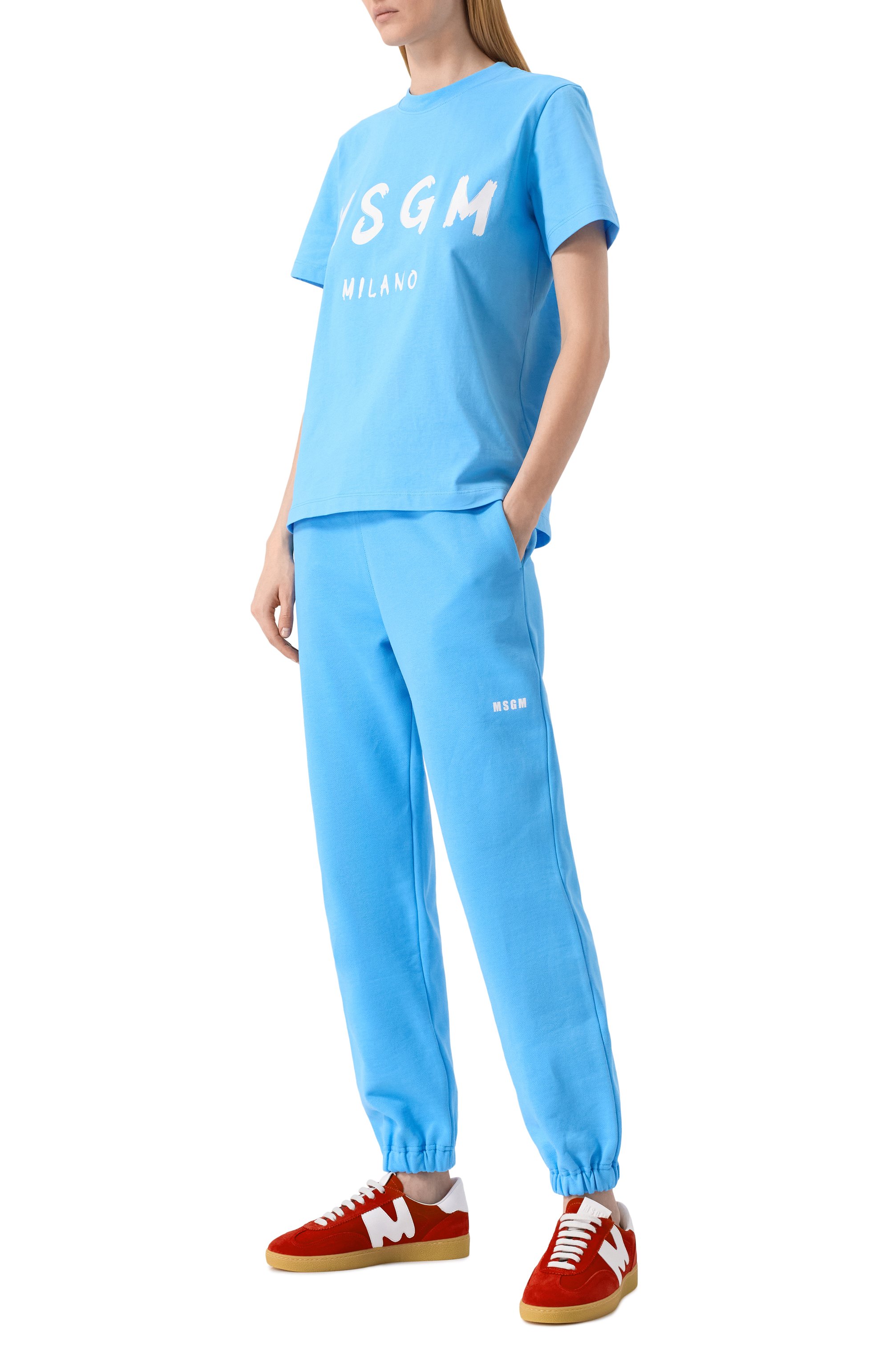 Хлопковая футболка MSGM, арт. 3841MDM510/257002, фото 2