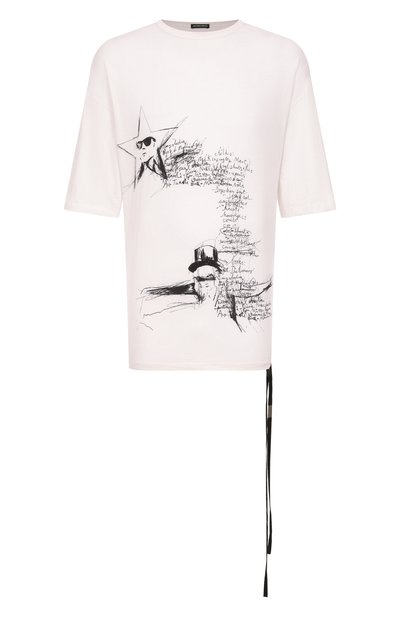 Мужская хлопковая футболка ANN DEMEULEMEESTER, арт. B0012878/FA206