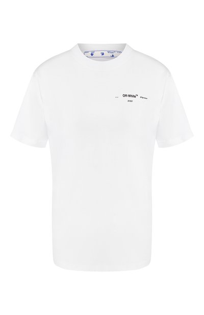 Женская хлопк овая футболка OFF-WHITE, арт. 0WAA049S20JER0030110