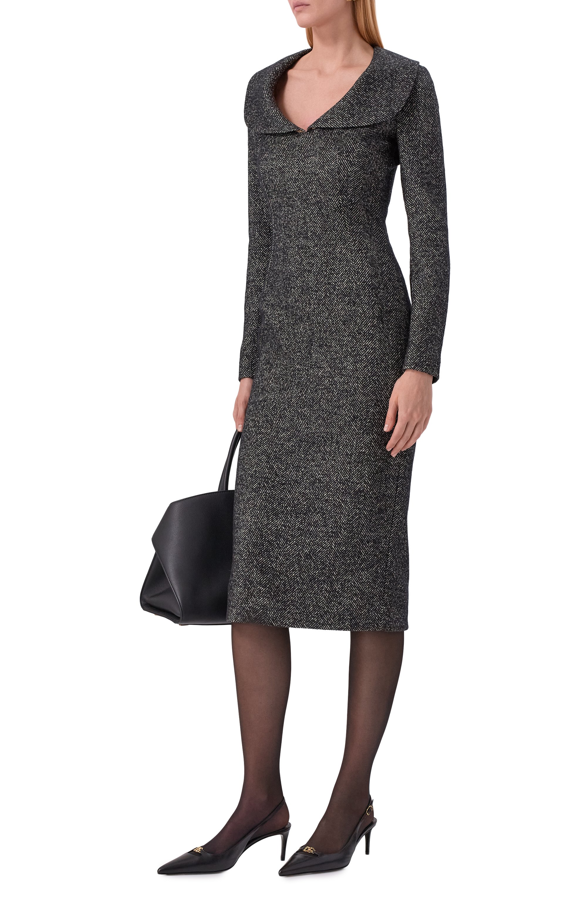 Шерстяное платье DOLCE & GABBANA, арт. F6TVZT/FCBAJ, фото 2
