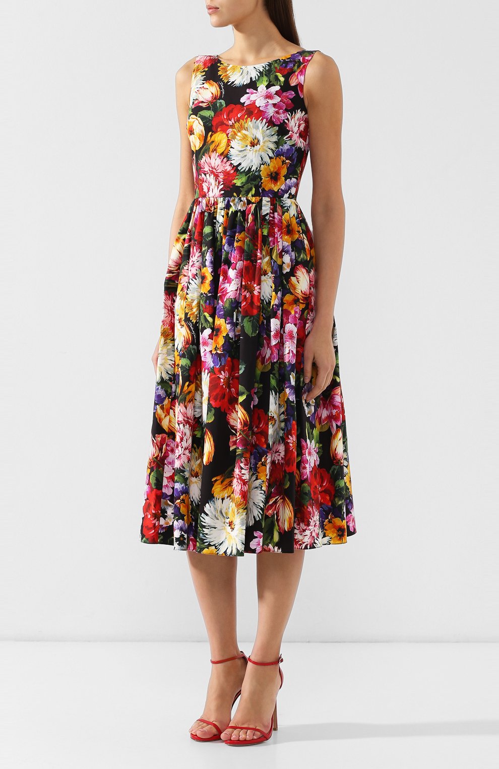 Хлопковое платье DOLCE & GABBANA, арт. F67Q7T/HS5DS, фото 3