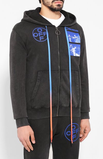 Хлопковая толстовка OFF-WHITE, арт. 0MBE001F19E300091030, фото 3