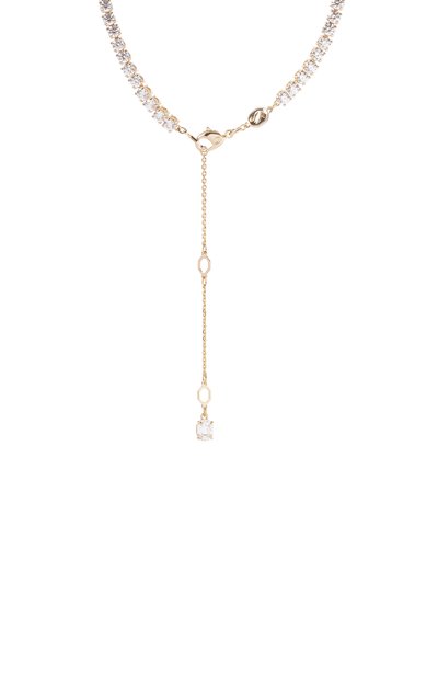 Колье matrix tennis SWAROVSKI золотого цвета по цене 69300 руб., арт. 5750601, фото 4 Колье matrix tennis SWAROVSKI, арт. 5750601, фото 4