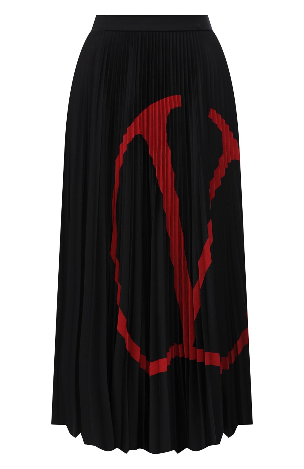 Плиссированная юбка VALENTINO черного цвета по цене 133500 руб., арт. SB3MD00Y4TJ, фото 1 Плиссированная юбка VALENTINO, арт. SB3MD00Y4TJ, фото 1