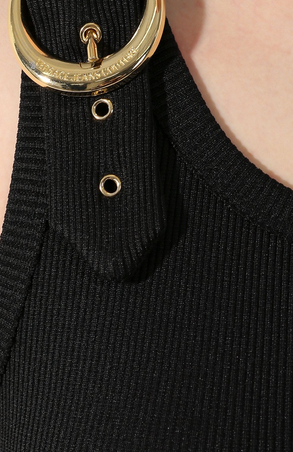 Платье VERSACE JEANS COUTURE черного цвета по цене 22600 руб., арт. D2HVA440-VDP940/10615, фото 5 Платье VERSACE JEANS COUTURE, арт. D2HVA440-VDP940/10615, фото 5