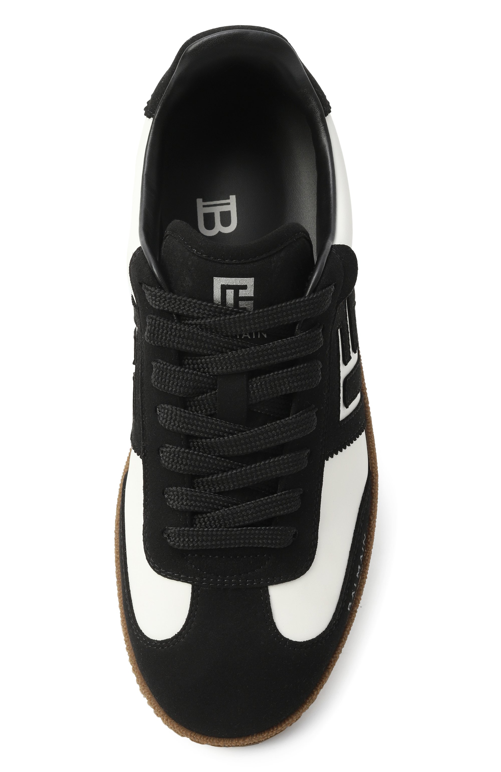 Комбинированные кеды swan BALMAIN черного цвета по цене 69350 руб., арт. FN0VI735/LBEW, фото 6 Комбинированные кеды swan BALMAIN, арт. FN0VI735/LBEW, фото 6