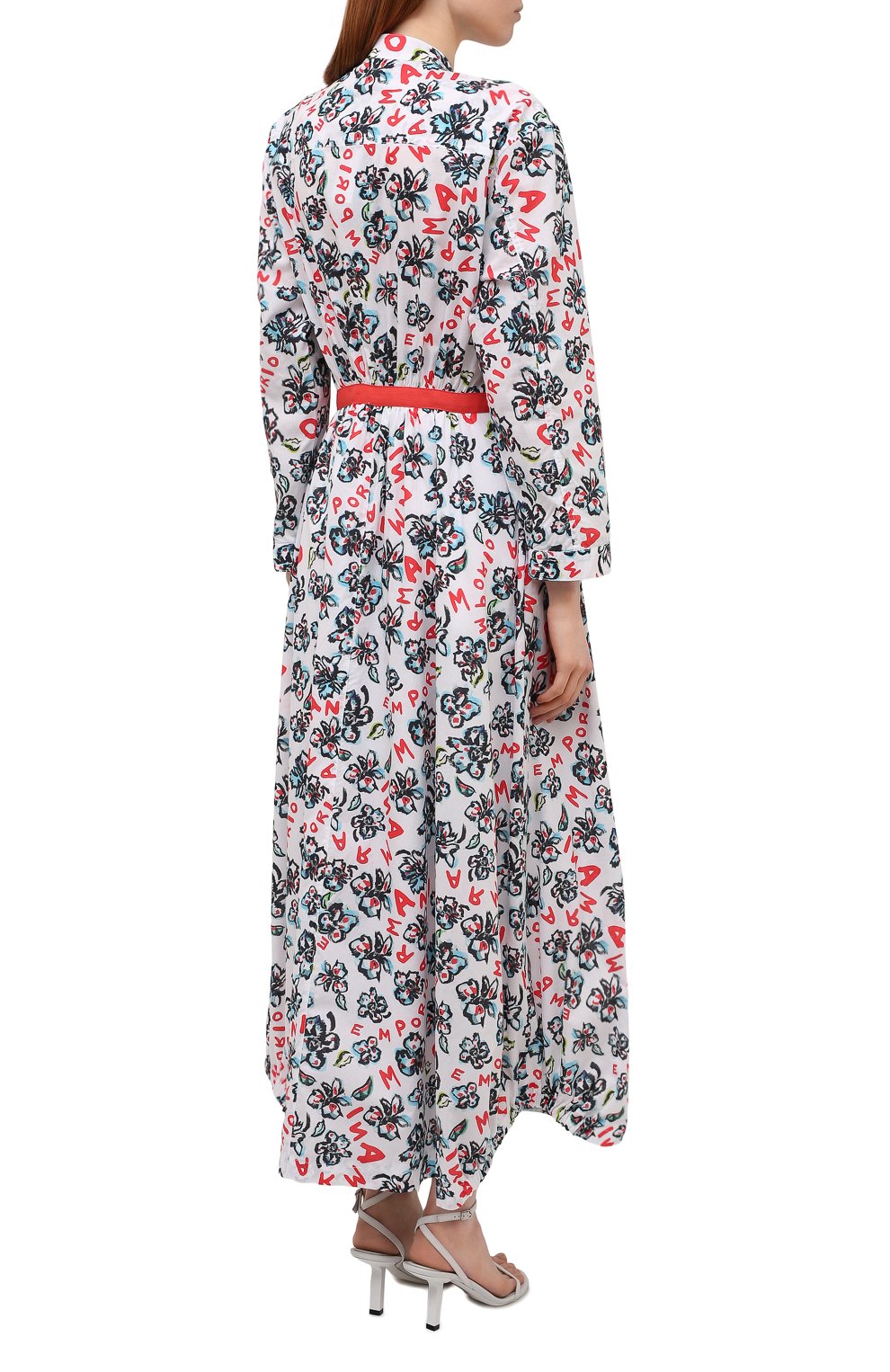 Хлопковое платье EMPORIO ARMANI разноцветного цвета по цене 66700 руб., арт. 3L2A87/2ND1Z, фото 4 Хлопковое платье EMPORIO ARMANI, арт. 3L2A87/2ND1Z, фото 4