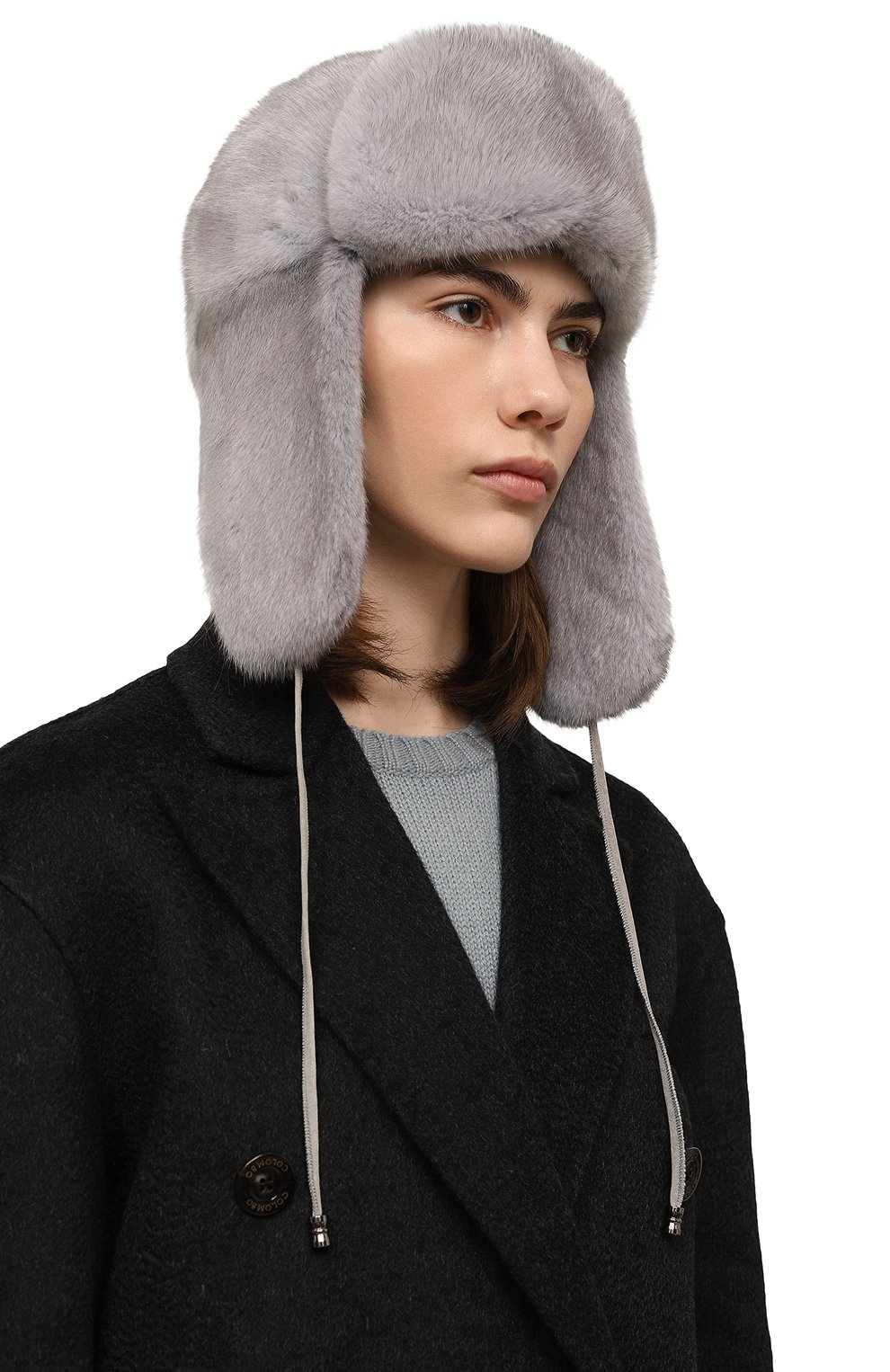 Меховая шапка-ушанка из норки VICTORIA KUSENKOVA, арт. 090700036093, фото 2