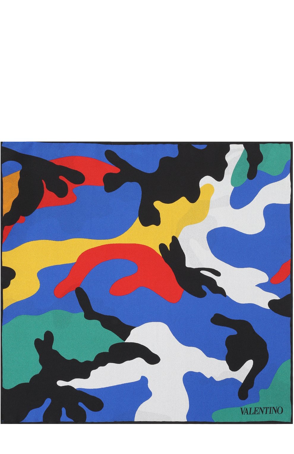 Шелковый платок с камуфляжным принтом VALENTINO, арт. NU2EX002/CSE, фото 4