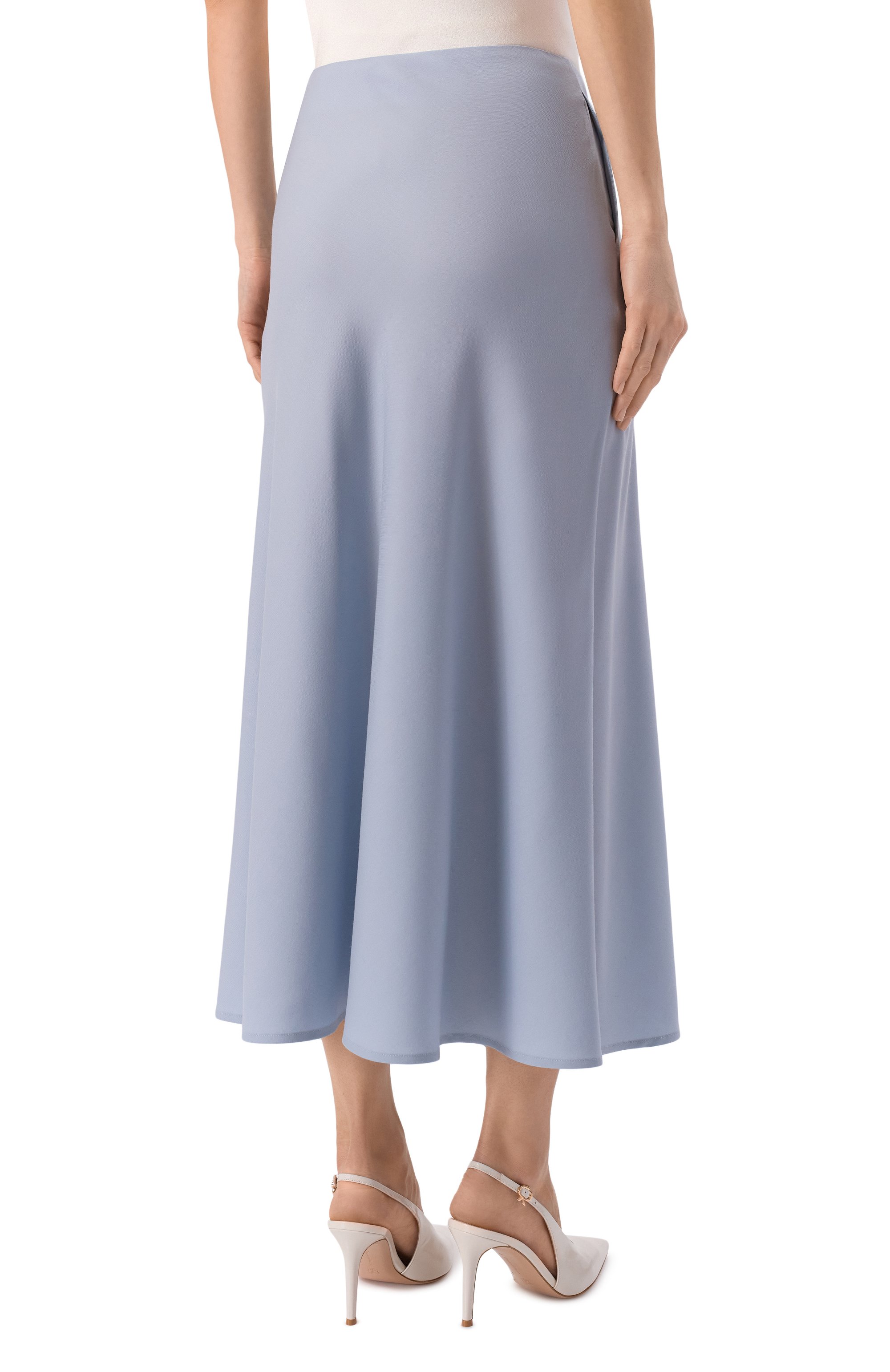 Кашемировая юбка COLOMBO голубого цвета по цене 299500 руб., арт. GN00147/T/7806-U, фото 4 Кашемировая юбка COLOMBO, арт. GN00147/T/7806-U, фото 4