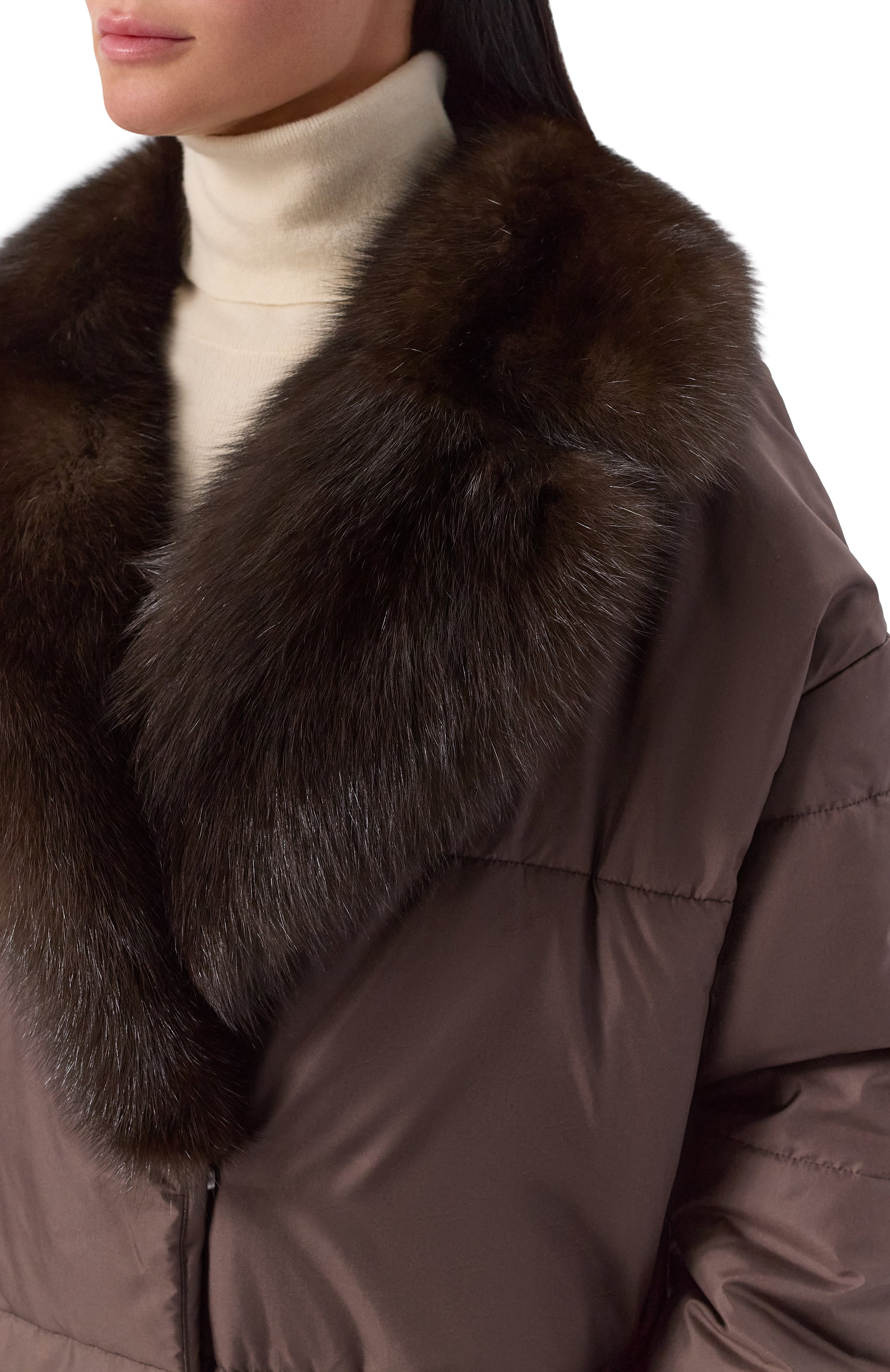 Пуховик с отделкой из соболя MVST, арт. M25.1PW.0009_, фото 5