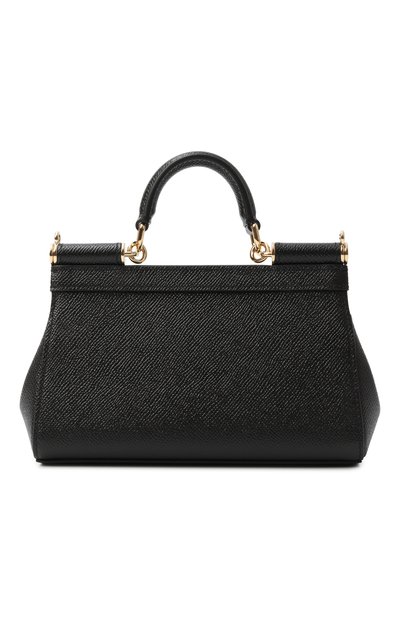 Сумка my sicily small DOLCE & GABBANA черного цвета по цене 143000 руб., арт. BB7116/B1001, фото 4 Сумка my sicily small DOLCE & GABBANA, арт. BB7116/B1001, фото 4