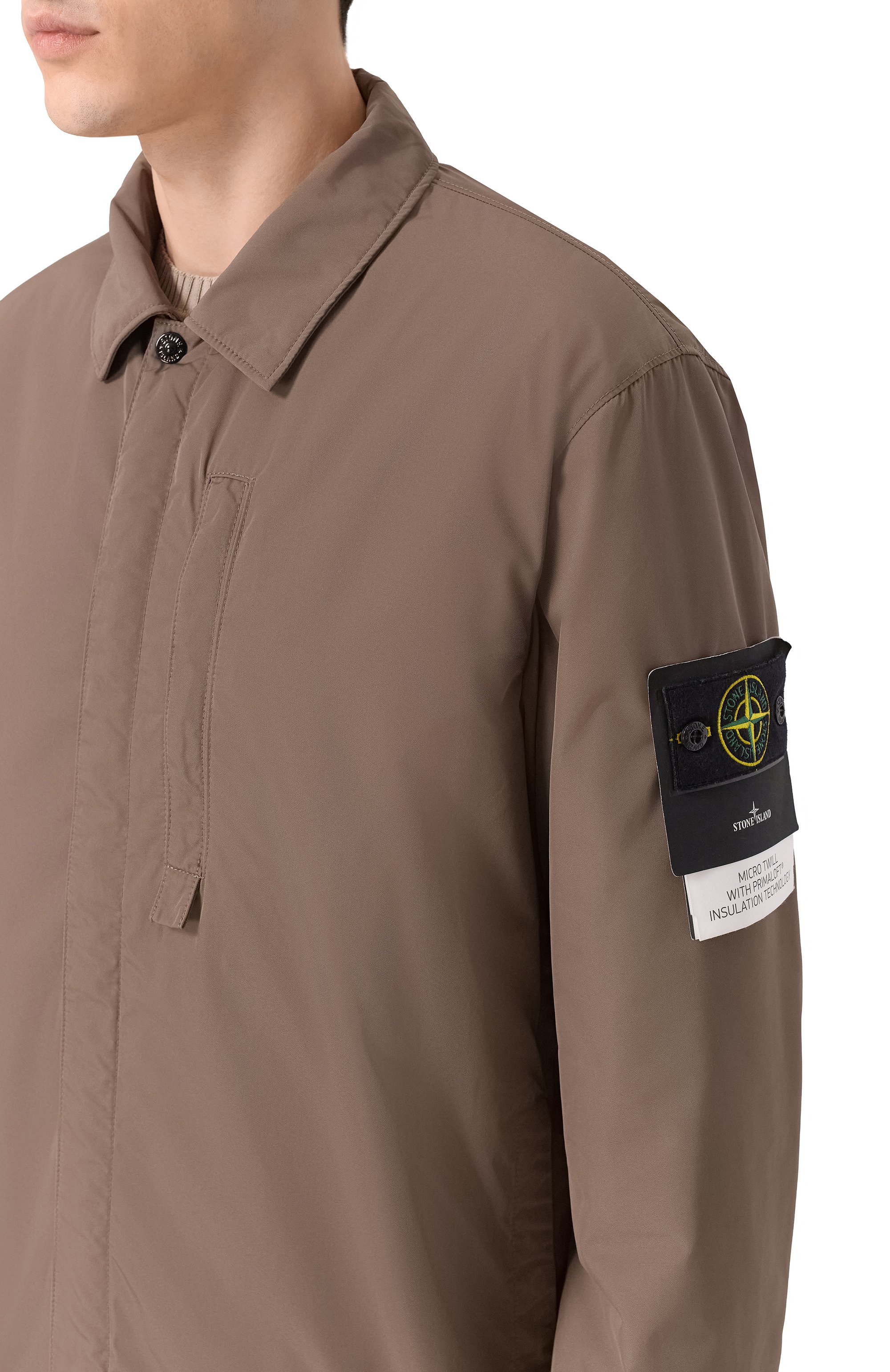Куртка STONE ISLAND темно-бежевого цвета по цене 99500 руб., арт. 8115Q0726, фото 5 Куртка STONE ISLAND, арт. 8115Q0726, фото 5