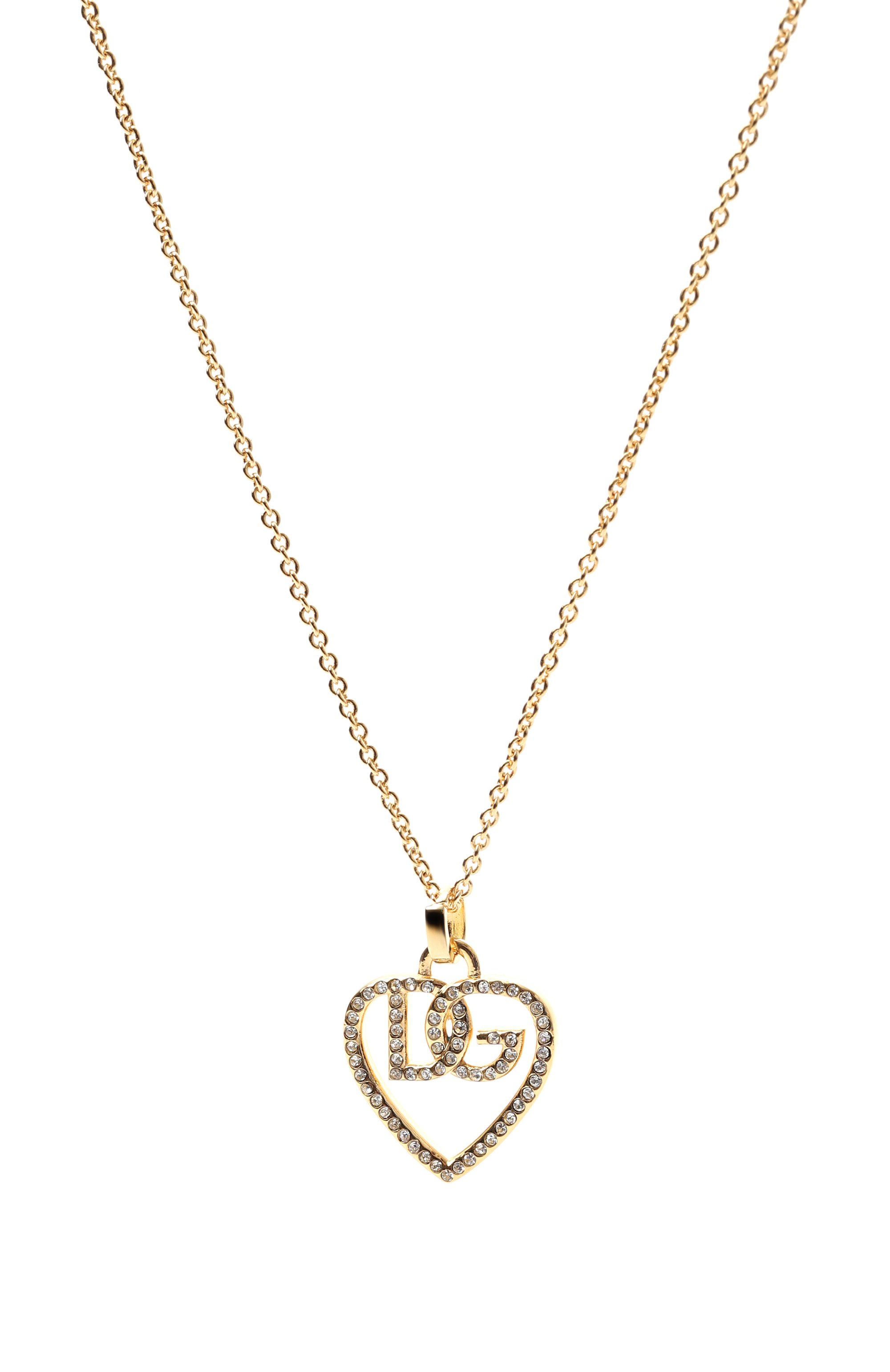 Подвеска на цепочке DOLCE & GABBANA золотого цвета по цене 64550 руб., арт. WNR8S7/W1111, фото 3 Подвеска на цепочке DOLCE & GABBANA, арт. WNR8S7/W1111, фото 3