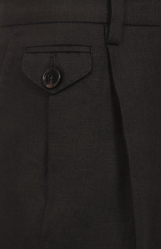 Льняные шорты Dolce & Gabbana GW0MAT/FU4K6 Чёрный  GW0MAT/FU4K6 Фото 6