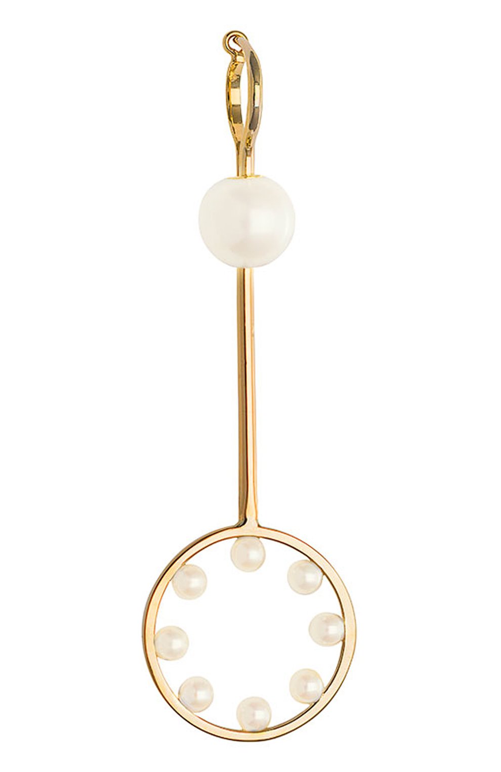 Серьга DELFINA DELETTREZ бесцветного цвета по цене 149500 руб., арт. TWI5010.A, фото 1 Серьга DELFINA DELETTREZ, арт. TWI5010.A, фото 1