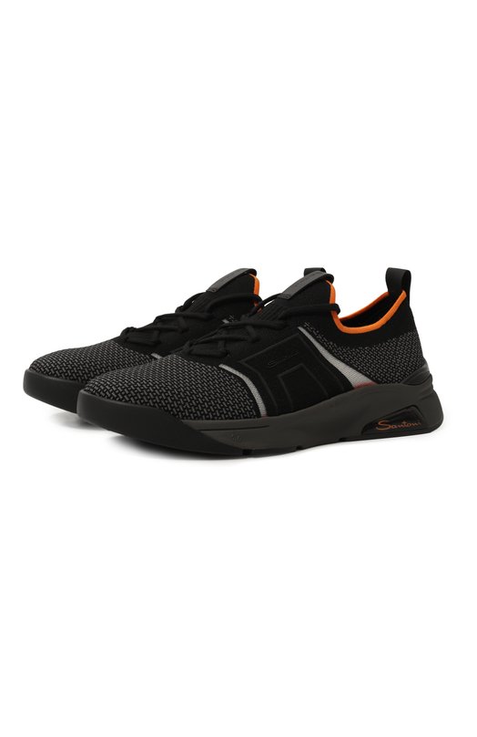 

Текстильные кроссовки Hy-run Santoni, Чёрный