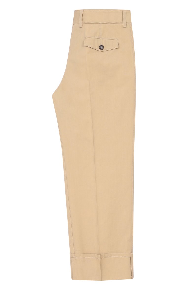 Хлопковые брюки PRADA, арт. P204C-1BMS-F0241-191, фото 3