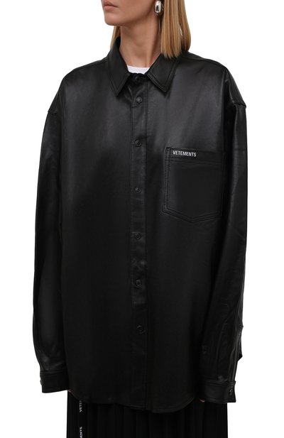 Кожаная рубашка VETEMENTS, арт. UA52SH980B 2404/W, фото 3