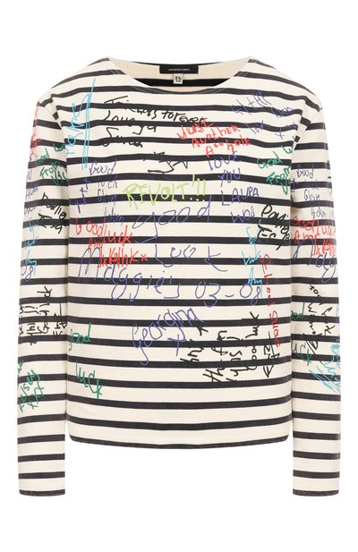 Женская хлопковый лонгслив R13, арт. R13W3061-001BK