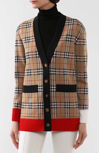 Кардиган BURBERRY бежевого цвета по цене 99500 руб., арт. 8024076, фото 3 Кардиган BURBERRY, арт. 8024076, фото 3