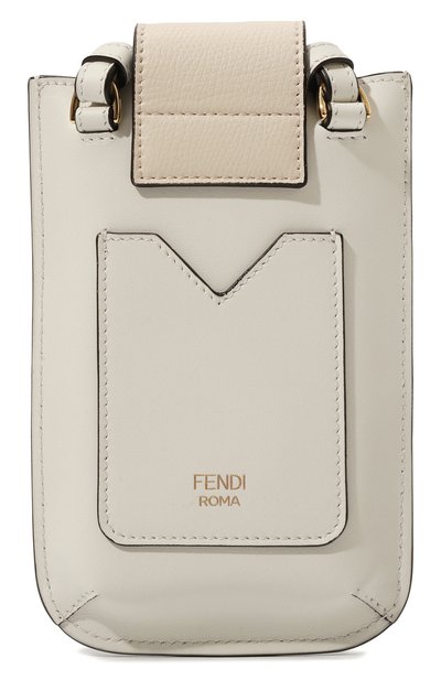 Кожаный чехол для телефона FENDI кремового цвета по цене 76450 руб., арт. 7AS188 ALWA, фото 5 Кожаный чехол для телефона FENDI, арт. 7AS188 ALWA, фото 5