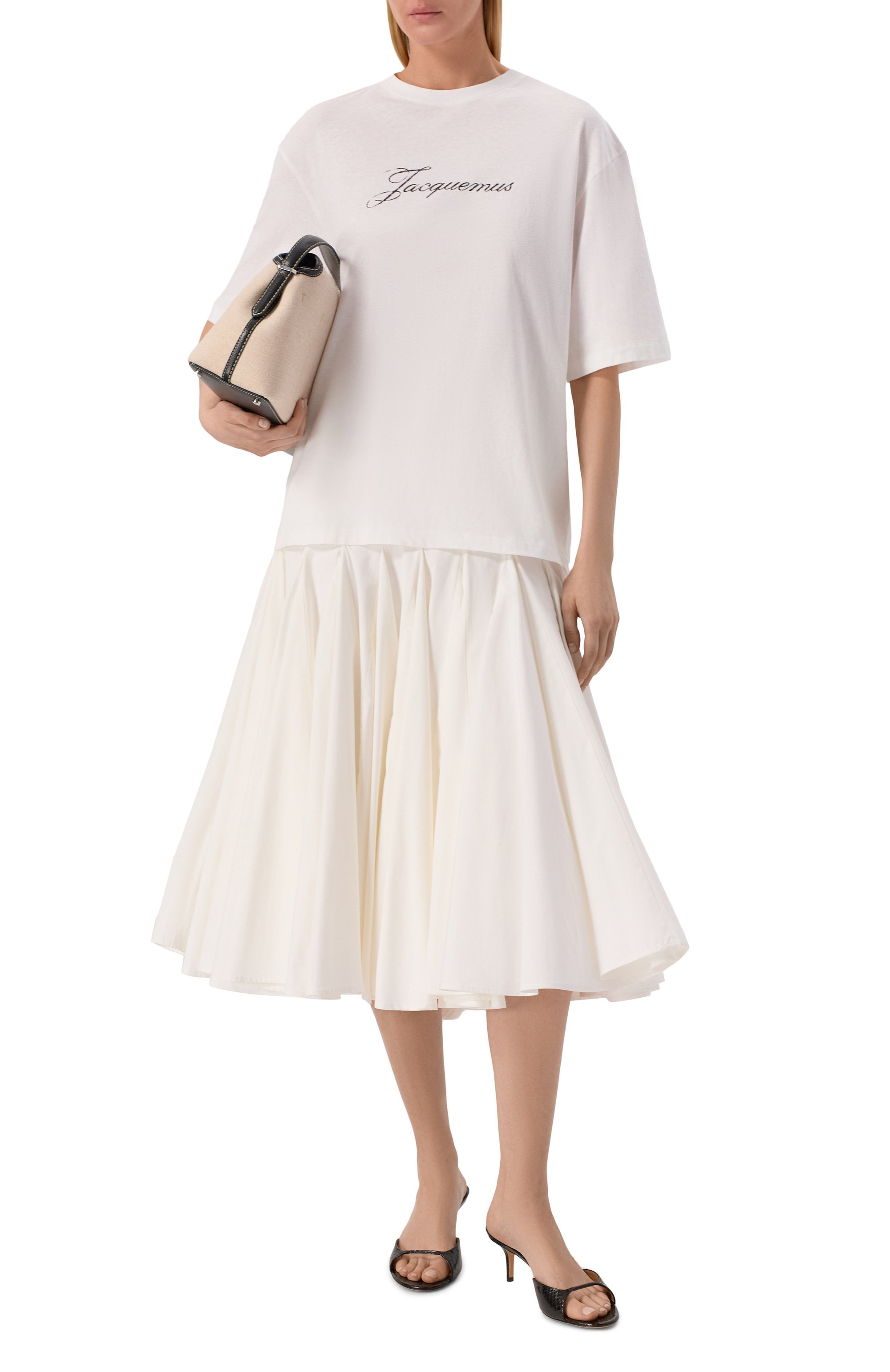 Хлопковая футболка JACQUEMUS, арт. 26ETSW00596/AJ00289, фото 2