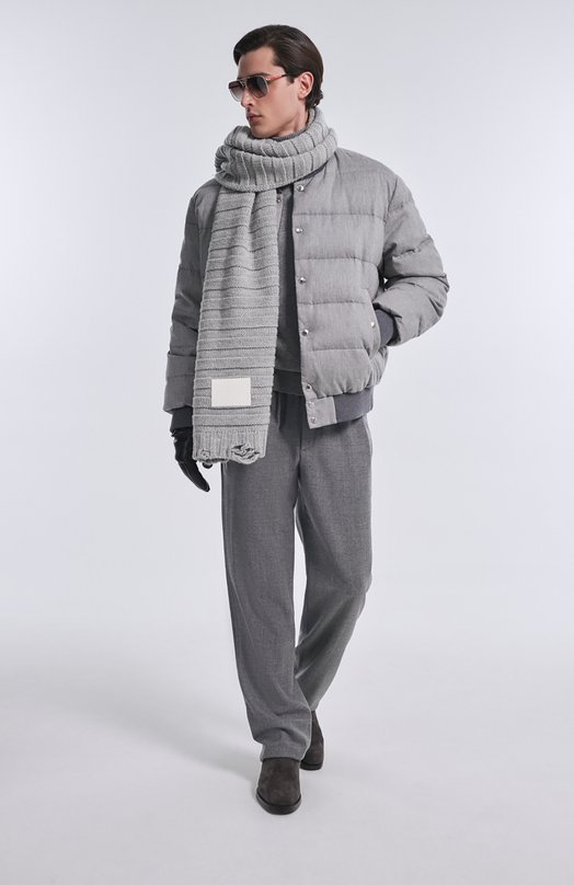 Шерстяные брюки Brioni RP2Z0L/0ZA0J Серый  RP2Z0L/0ZA0J Фото 6