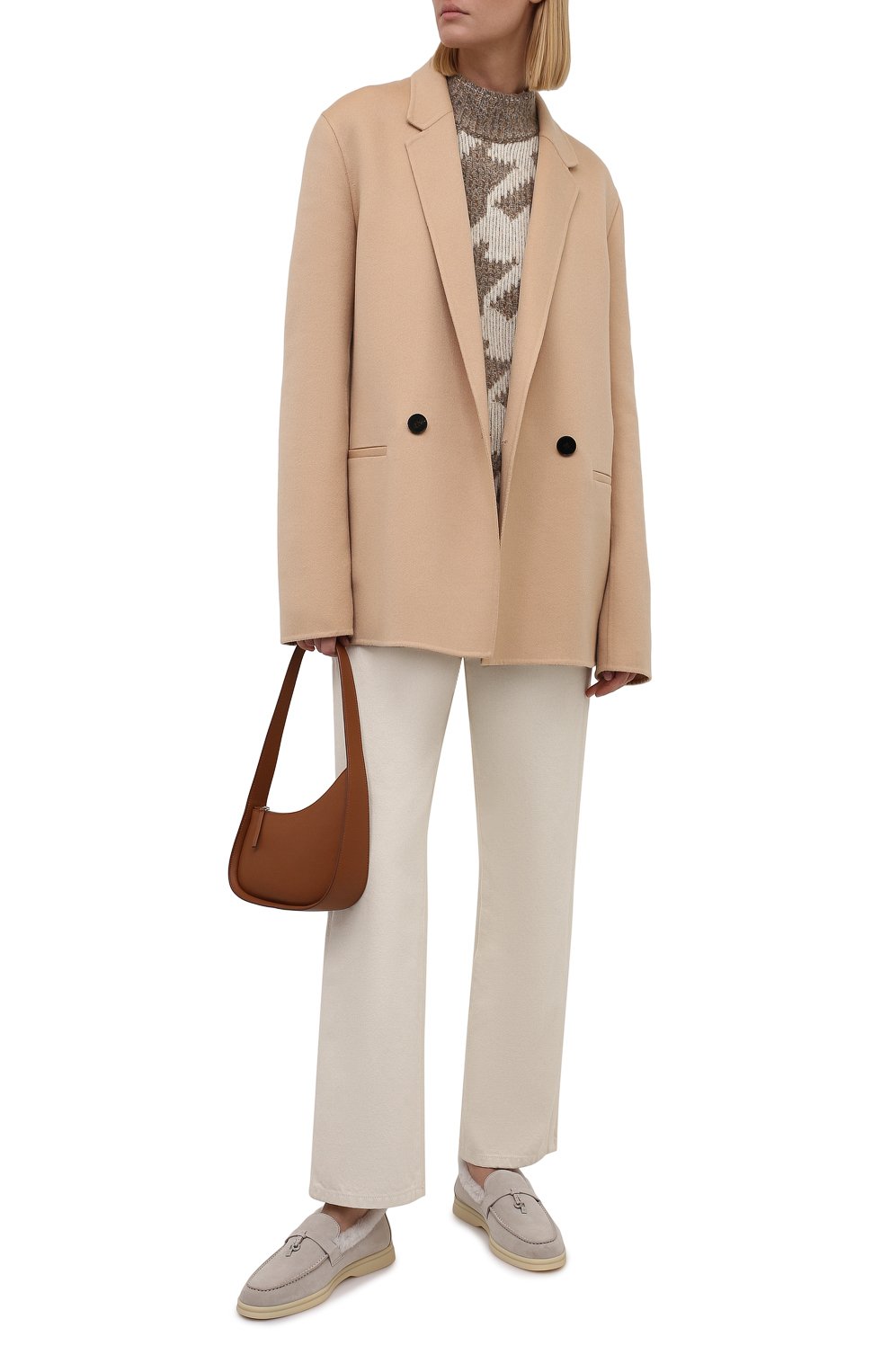 Замшевые лоферы summer charms walk LORO PIANA бежевого цвета по цене 131000 руб., арт. FAL9227, фото 2 Замшевые лоферы summer charms walk LORO PIANA, арт. FAL9227, фото 2