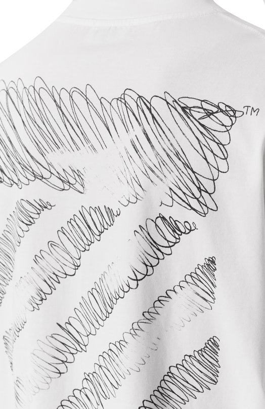 Хлопковая футболка Off-White 0MAA120F25JER00M Белый  0MAA120F25JER00M Фото 5