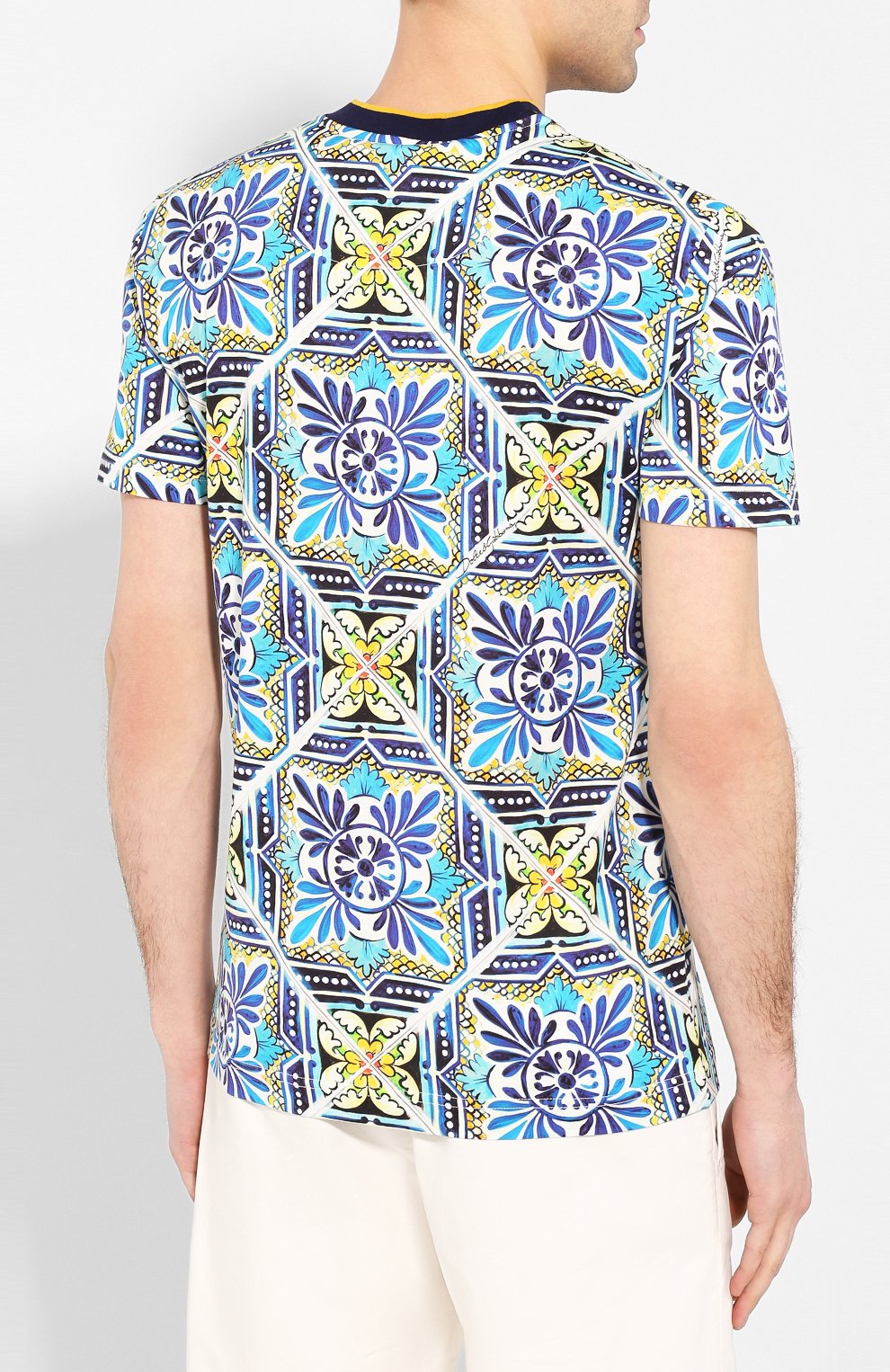 Хлопковая футболка DOLCE & GABBANA, арт. G8KD0T/HS7B4, фото 4