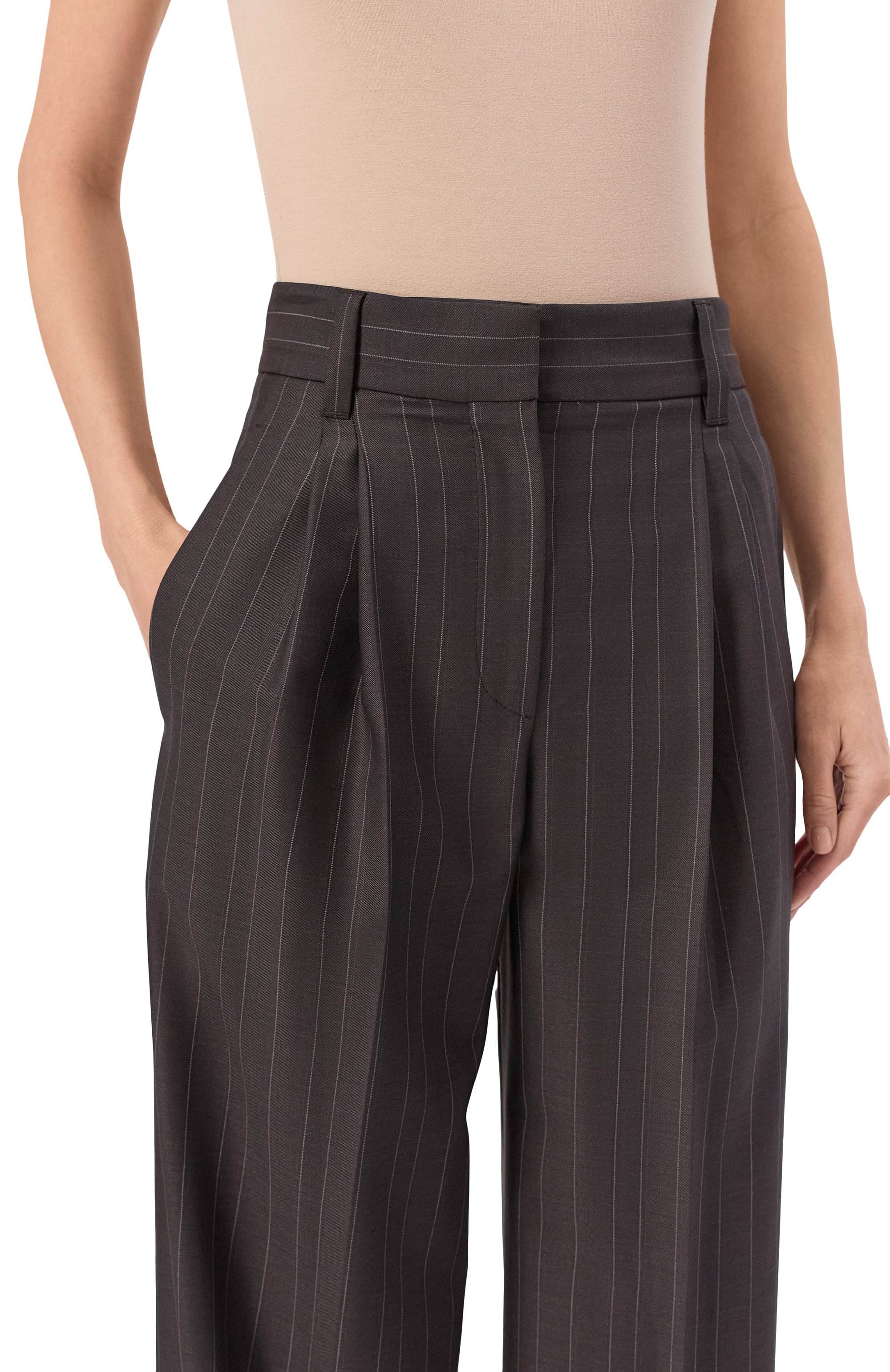 Шерстяные брюки BRUNELLO CUCINELLI, арт. MP146P8759, фото 5