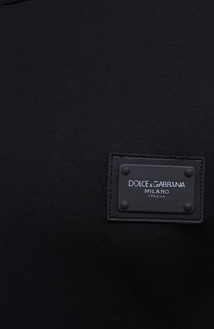 Мужская хлопковая футболка DOLCE & GABBANA темно-синего цвета, арт. G8KJ9T/FU7EQ | Фото 5 (Принт: Без принта; Рукава: Короткие; Длина (для топов): Стандартные; Материал сплава: Проставлено; Материал внешний: Хлопок; Ювелирные украшения: Назначено; Драгоценные камни: Проставлено; Стили: Кэжуэл; Статус проверки: Проверена категория)