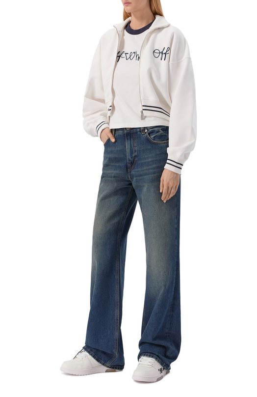 Кожаные кеды Out of Office Off-White 0WIA259C99LEA019 Белый  0WIA259C99LEA019 Фото 3