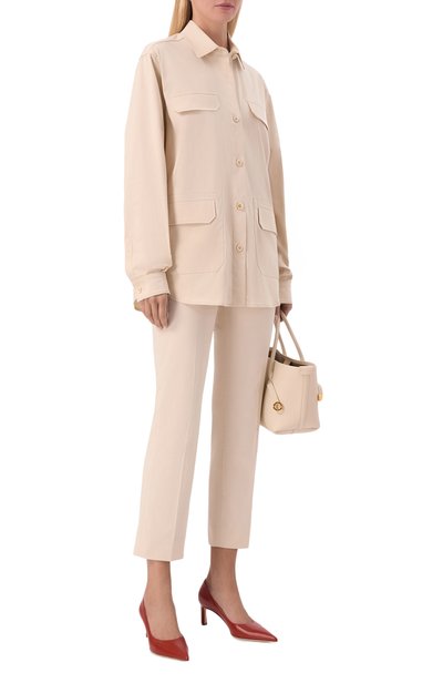 Брюки из хлопка и шелка MVST, арт. M26.CSW.T418/SILK P0PELINE, фото 2