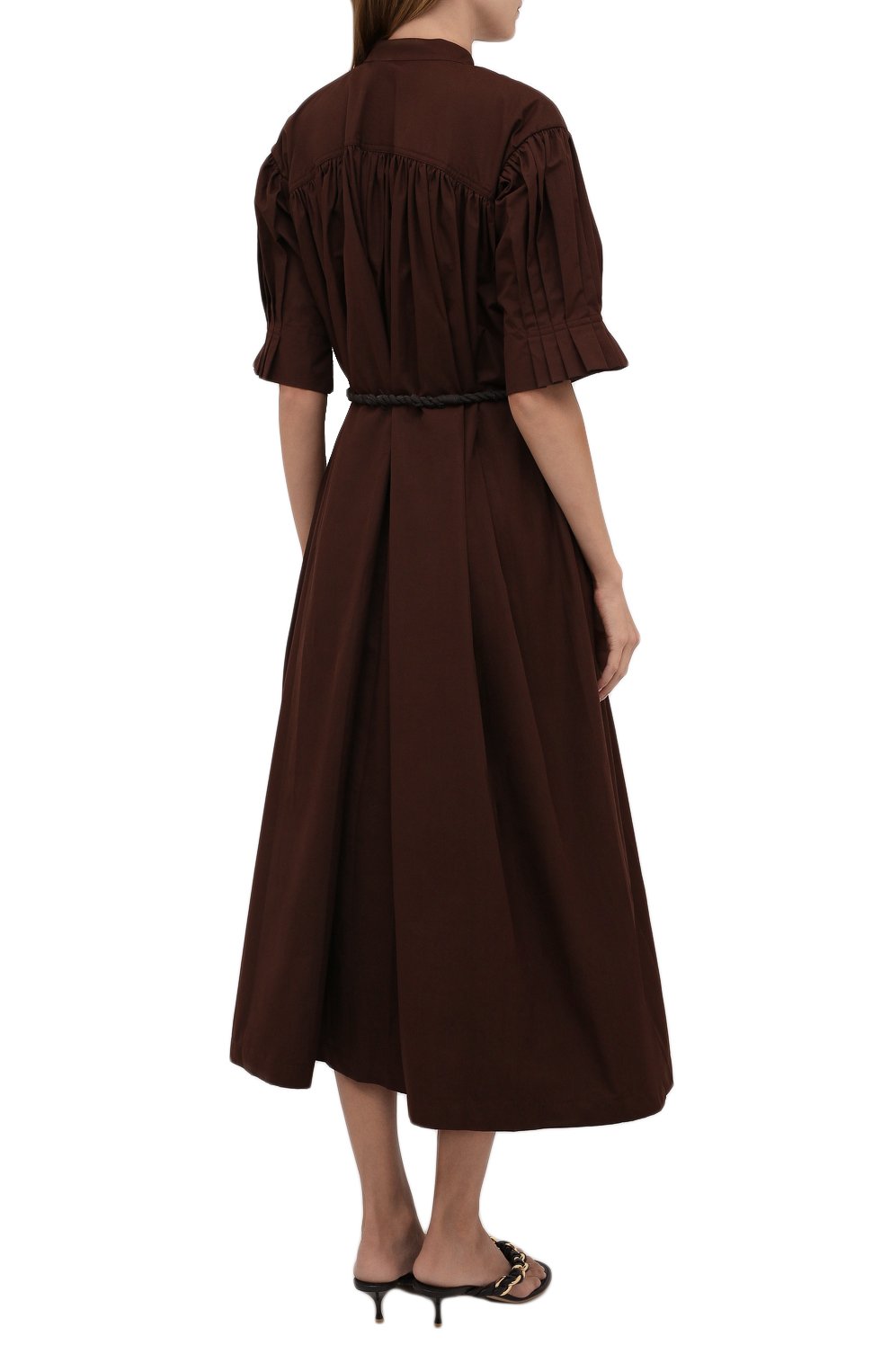 Хлопковое платье JIL SANDER, арт. JSCT500504-WT244200, фото 4